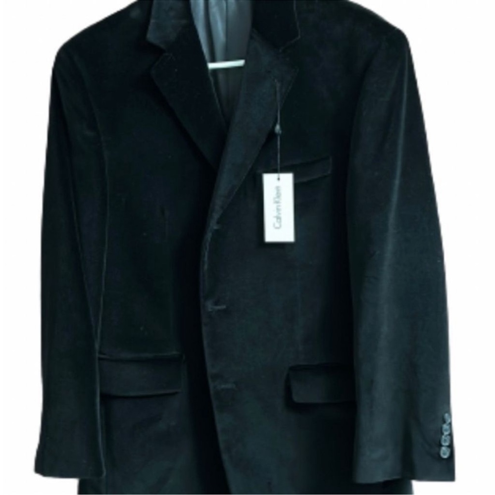 Calvin Klein Men's Black Velvet Sport Coat from
Macy’s NWT